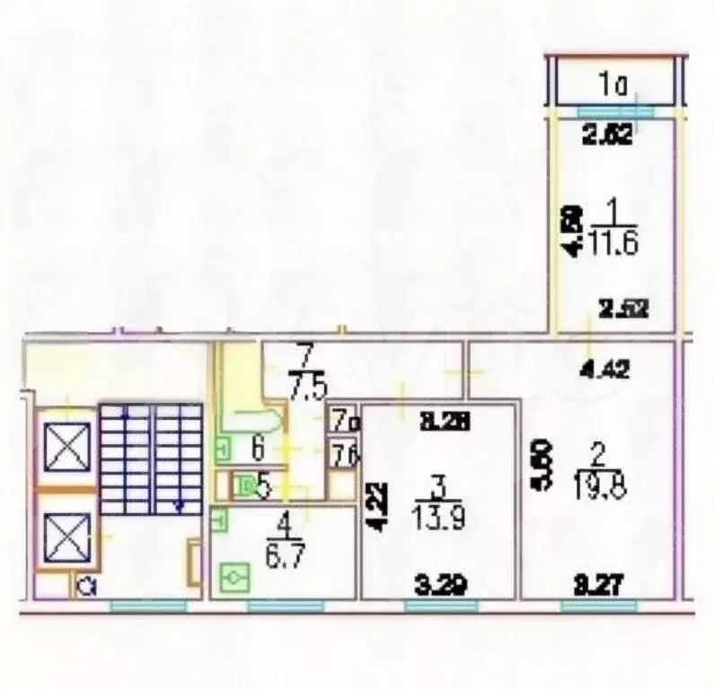 3-комнатная квартира: Москва, Шенкурский проезд, 12 (64.6 м) - Фото 2