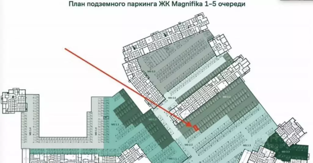 Гараж в Санкт-Петербург Магнифика жилой комплекс (14 м) - Фото 1