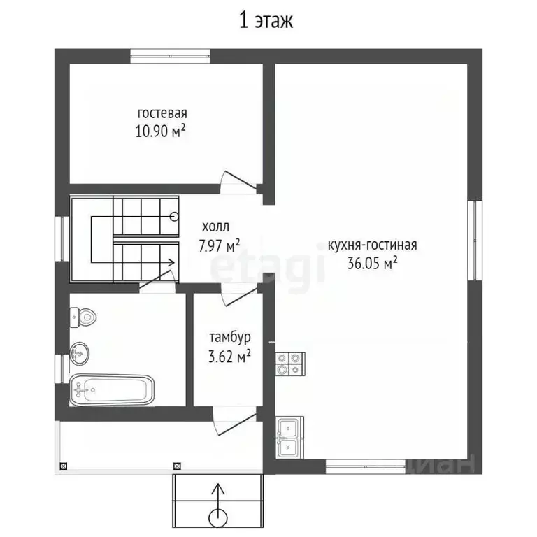 Дом в Вологодская область, Вологда Ананьинская ул., 84Б (150 м) - Фото 2