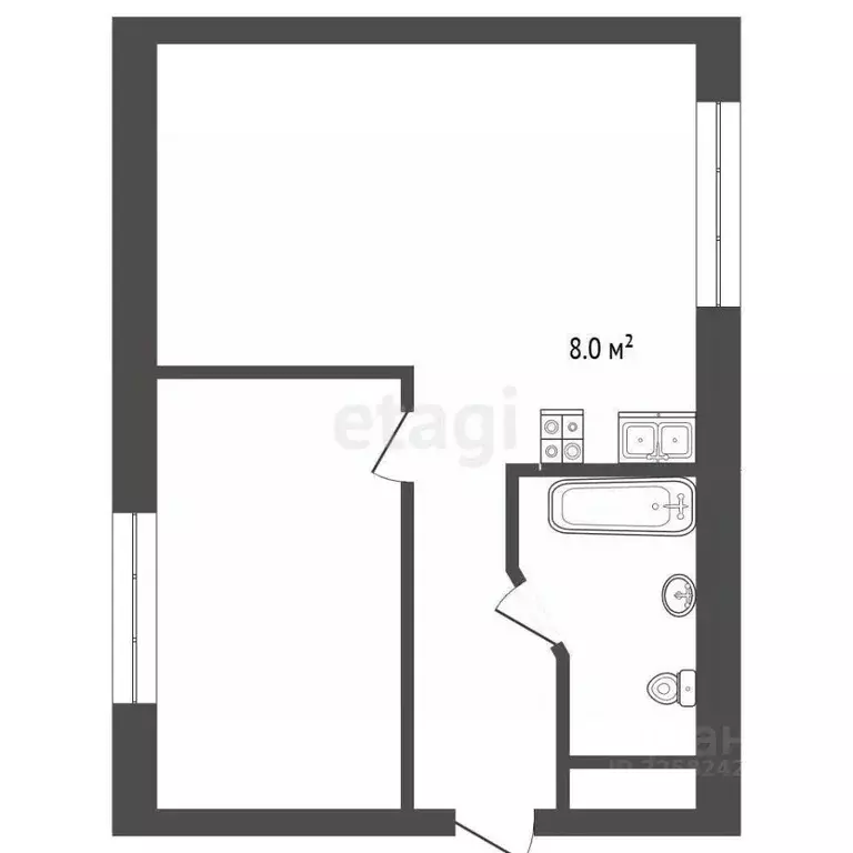 2-к кв. Удмуртия, Ижевск ул. 9 Января, 247А (38.1 м) - Фото 2