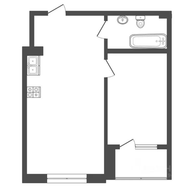 1-к кв. Тюменская область, Тюмень Первомайская ул., 8 (51.3 м) - Фото 2