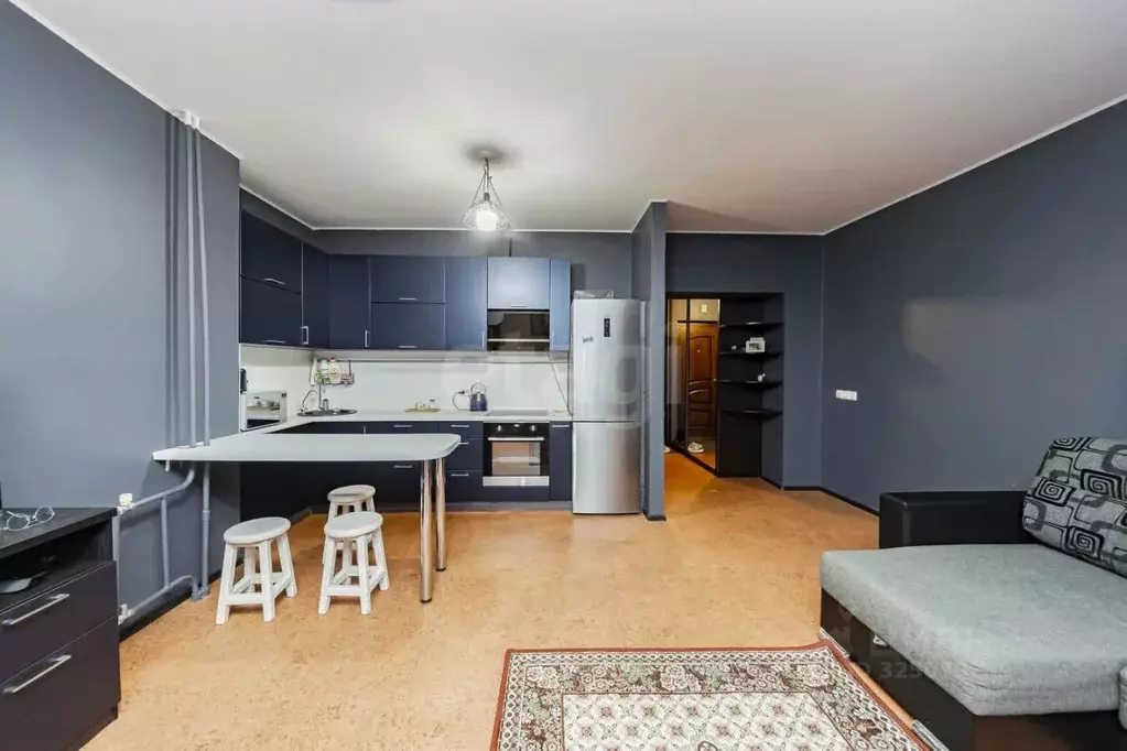 Студия Тюменская область, Тюмень Войновка мкр, ул. Энергостроителей, ... - Фото 1