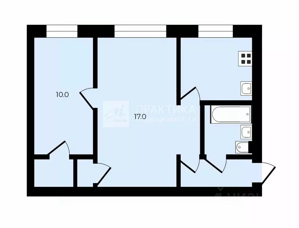 2-к кв. Москва 2-я Владимирская ул., 56 (42.8 м) - Фото 1