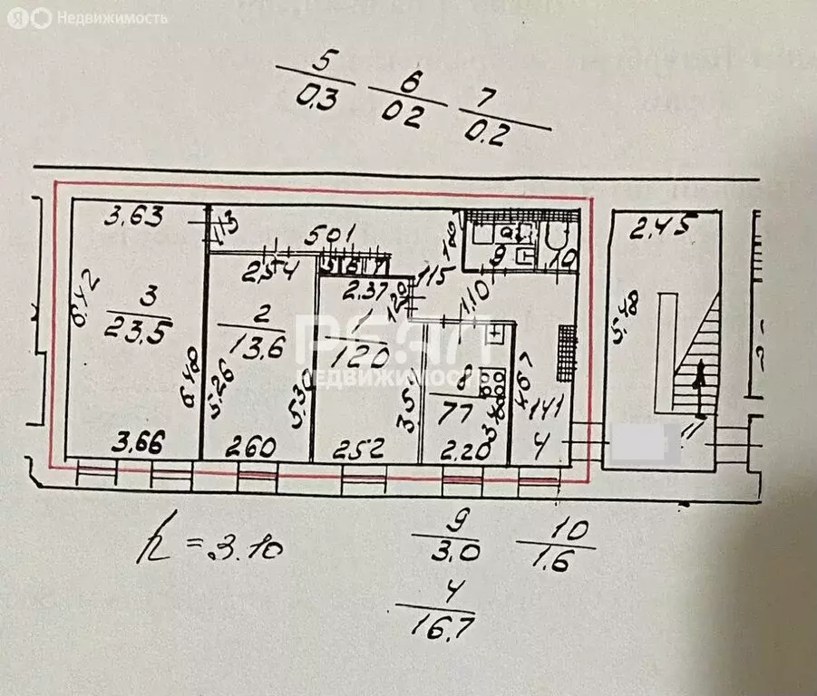 3-комнатная квартира: Санкт-Петербург, Загородный проспект, 14 (78.8 ... - Фото 2