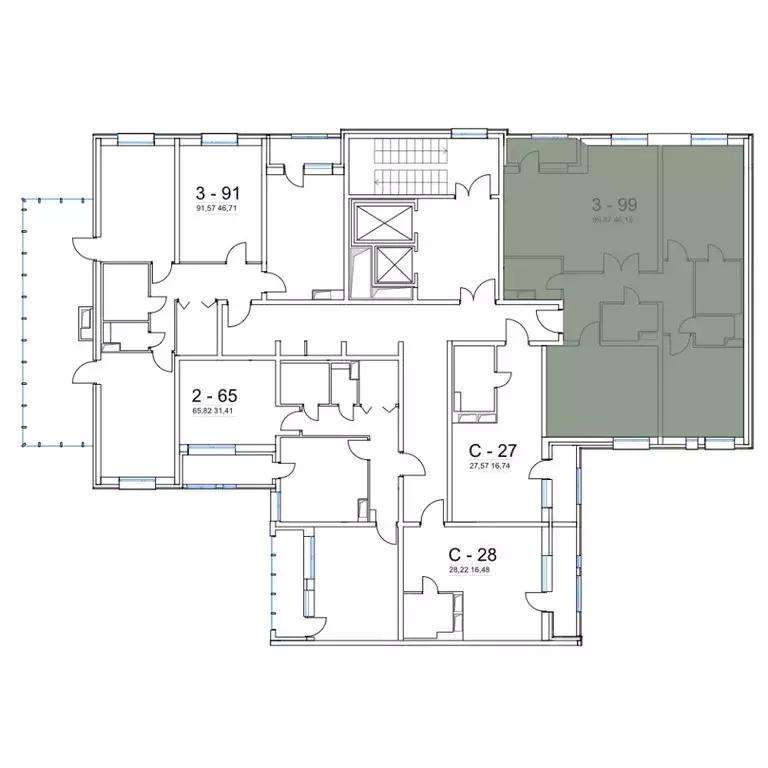 3-к кв. Санкт-Петербург Студенческая ул., 14к1 (100.0 м) - Фото 1