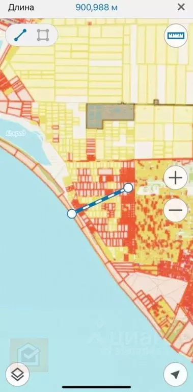 Участок в Крым, Сакский район, Уютненское с/пос ул. Лазурная (6.43 ... - Фото 2