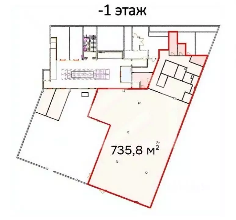 Помещение свободного назначения в Москва наб. Марка Шагала, 1к1 (734 ... - Фото 2