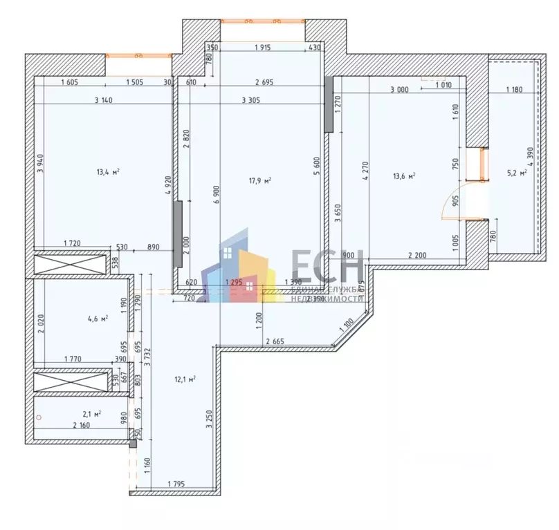 2-к кв. Тульская область, Тула городской округ, с. Осиновая Гора ул. ... - Фото 2