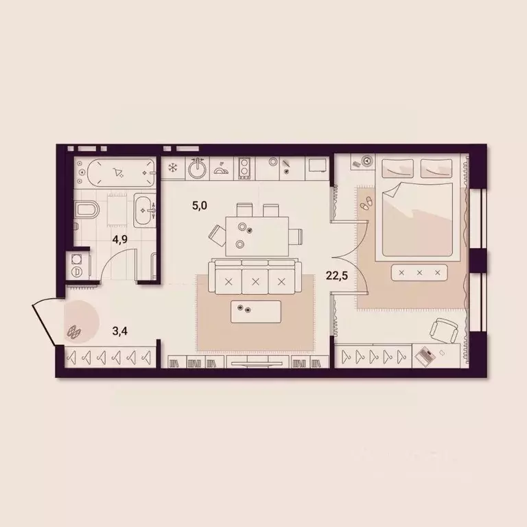 1-к кв. Приморский край, Артем ул. Куйбышева, 11А (35.76 м) - Фото 1