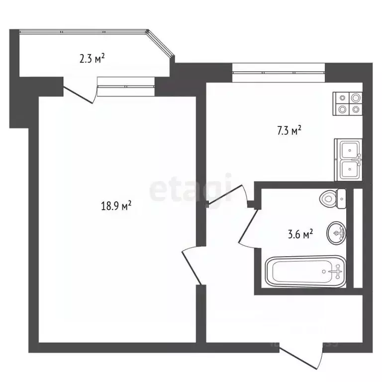 1-к кв. Москва ул. Рудневка, 25 (37.8 м) - Фото 2