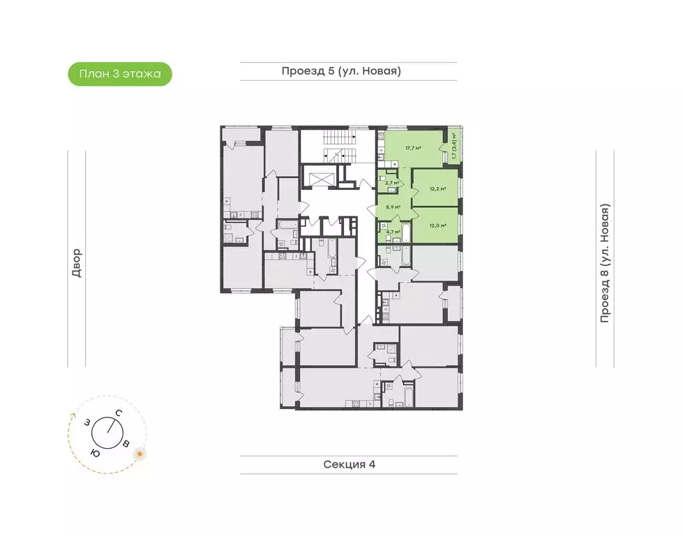2-комнатная квартира: Екатеринбург, микрорайон Академический, 20-й ... - Фото 1