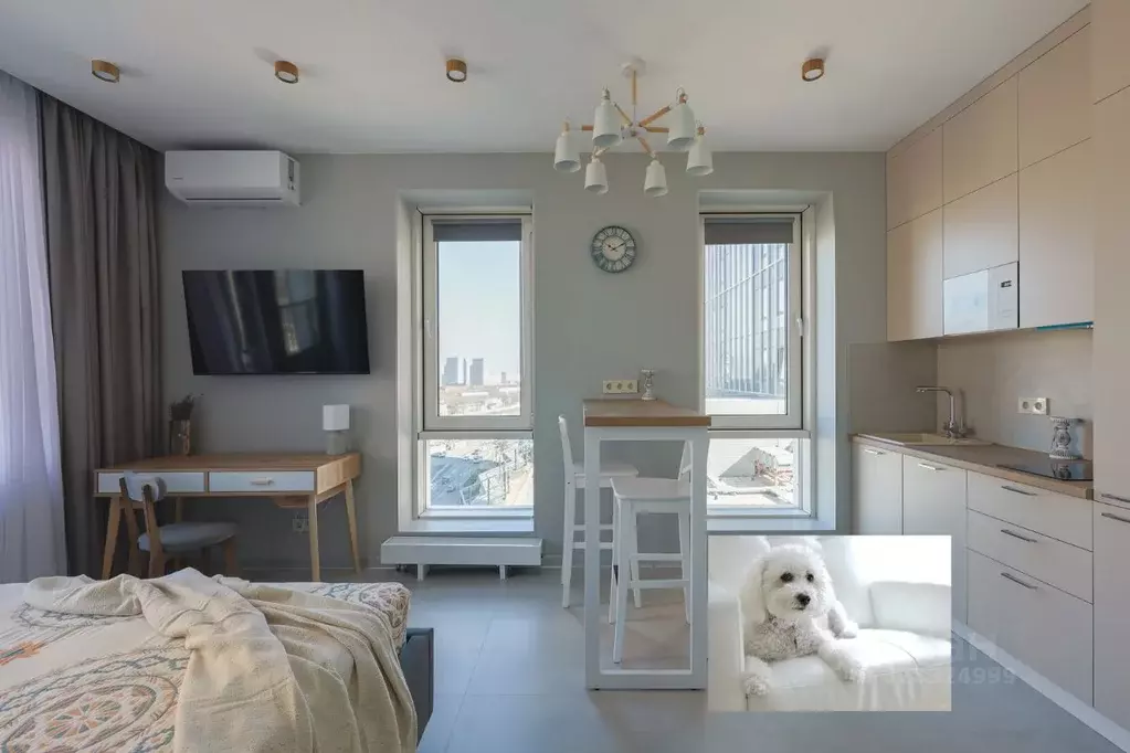 Студия Москва Новоостаповская ул., 20 (30.0 м) - Фото 1