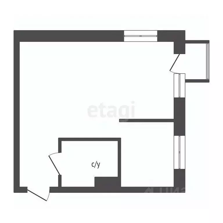 1-к кв. Красноярский край, Красноярск ул. 8 Марта, 18Г (31.3 м) - Фото 1