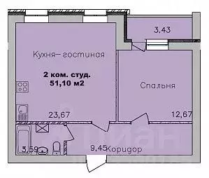 2-к кв. Новосибирская область, Новосибирск Дивногорский мкр, ул. ... - Фото 0