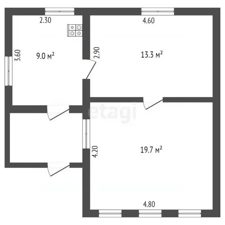 Дом в Мордовия, Рузаевка Локомотивная ул., 115 (42 м) - Фото 2
