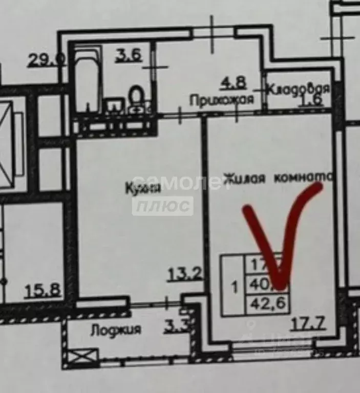 1-к кв. воронежская область, воронеж ул. березовая роща, 4а (42.0 м) - Фото 1