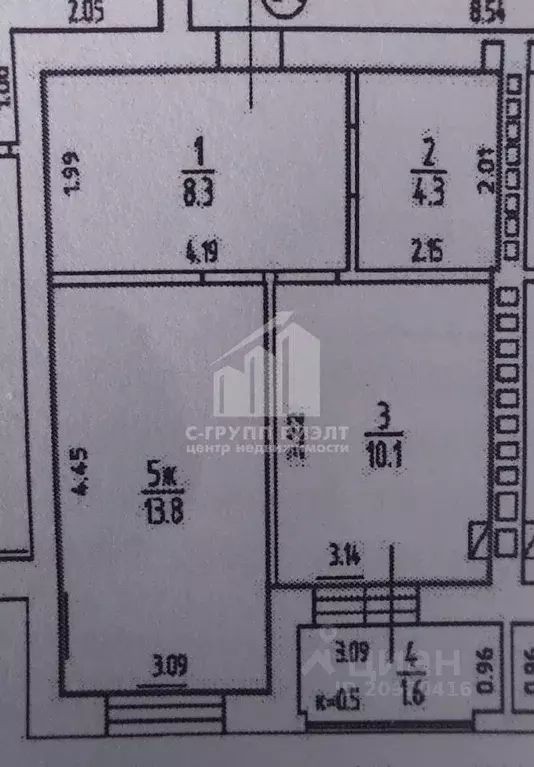 Студия Калининградская область, Калининград ул. Карташева, 42А (36.5 ... - Фото 1