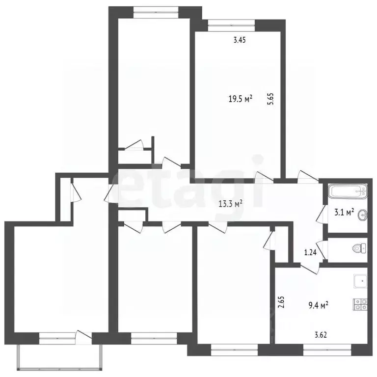 Комната Московская область, Серпухов ул. Крюкова, 1 (19.5 м) - Фото 2