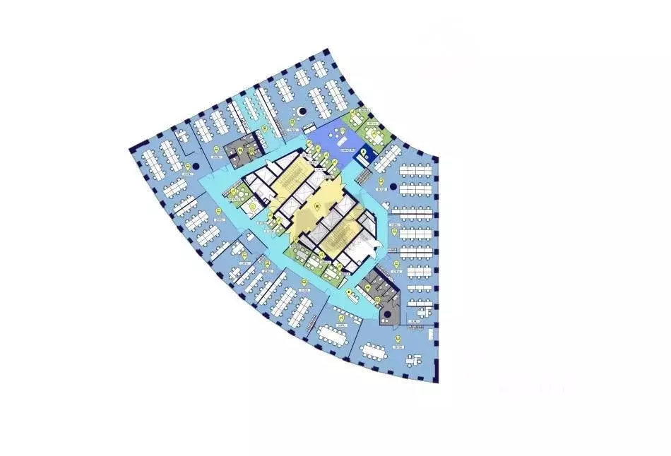 Помещение свободного назначения в Москва Береговой проезд, 5Ак1 (1100 ... - Фото 2