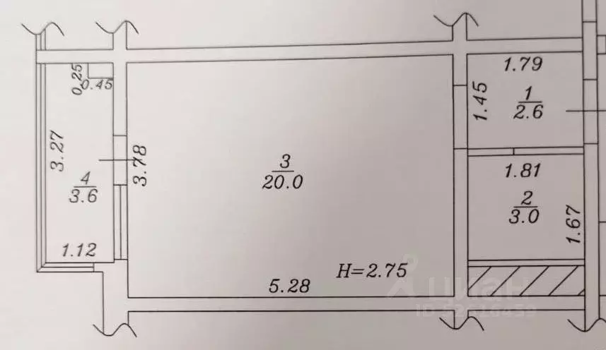 Студия Краснодарский край, Анапа Анапское ш., 24к5 (29.2 м) - Фото 1