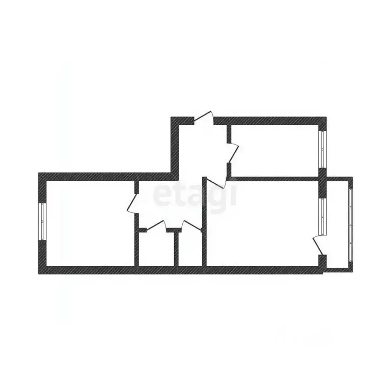 2-к кв. Белгородская область, Шебекино ул. Дзержинского, 13А (49.9 м) - Фото 2