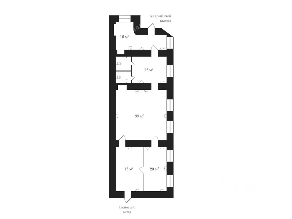 Офис в Санкт-Петербург ул. Якубовича, 24 (108 м) - Фото 2