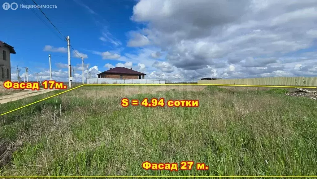 Участок в хутор Чембурка, Солнечная улица (4.94 м) - Фото 1