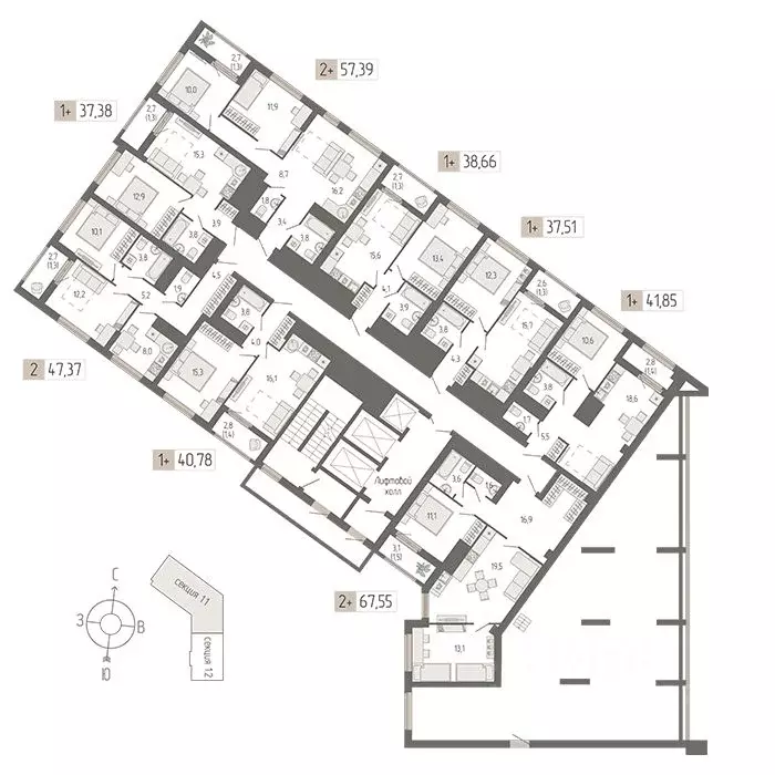 2-к кв. Свердловская область, Екатеринбург ул. Черкасская (41.85 м) - Фото 1