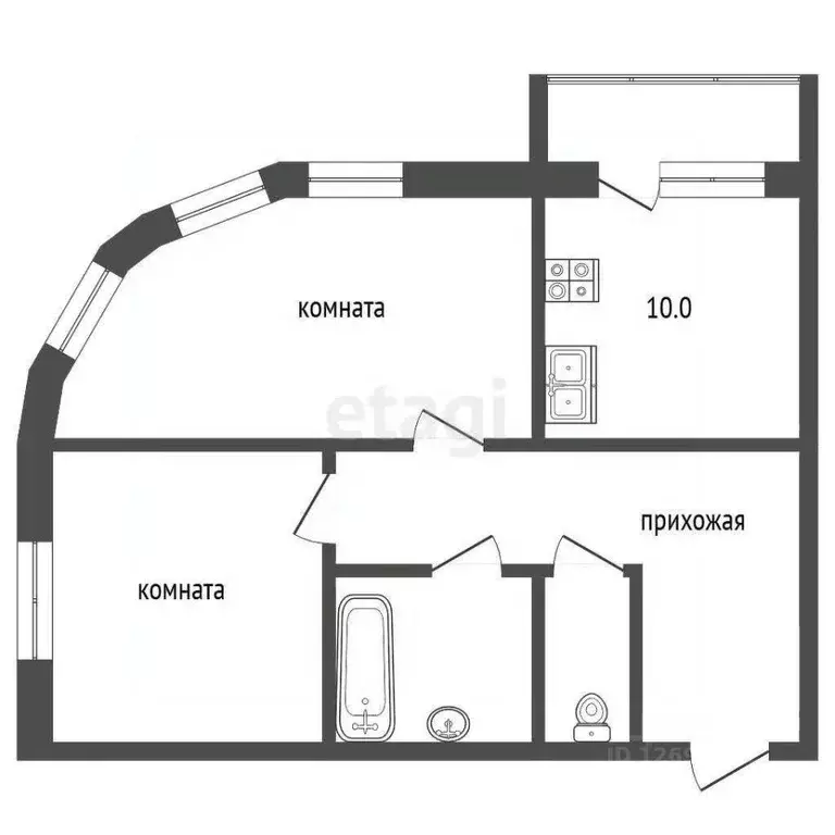 2-к кв. Москва Ленинградское ш., 108 (54.0 м) - Фото 1