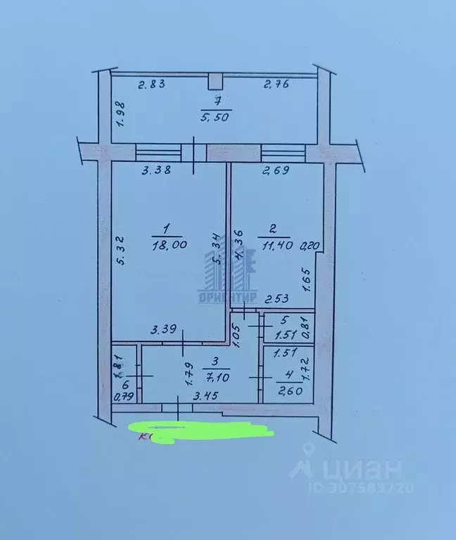 1-к кв. Чувашия, Чебоксары Университетская ул., 10 (52.0 м) - Фото 1