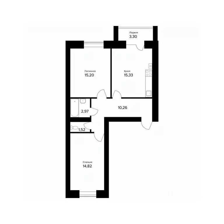 2-к кв. Ярославская область, Ярославль пос. Норское, Норские ... - Фото 1