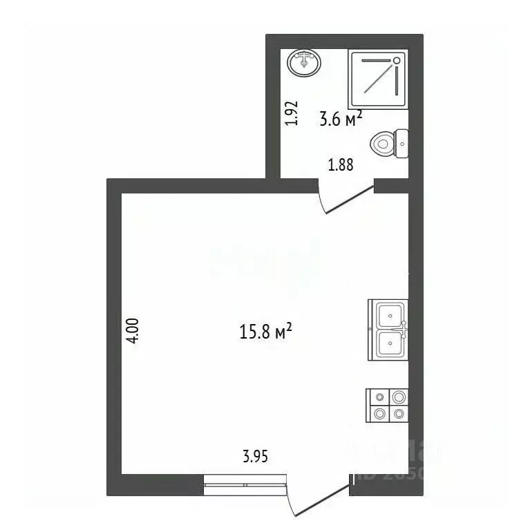 4-к кв. Севастополь с. Орловка, ш. Качинское, 35А (630.0 м) - Фото 2