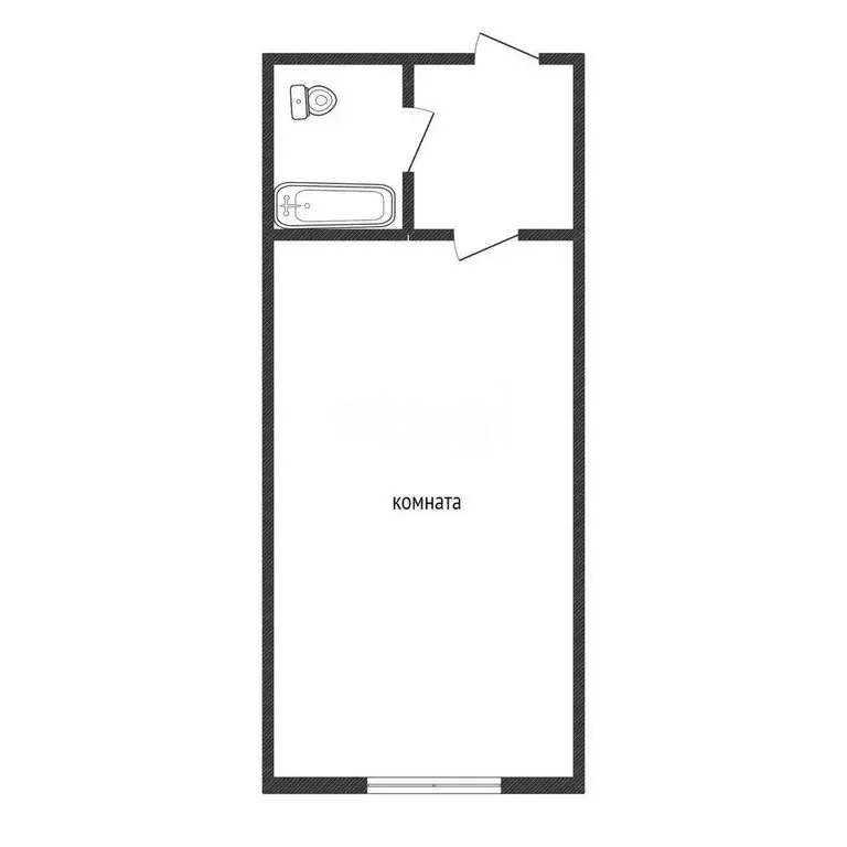 1-комнатная квартира: Кемерово, проспект Ленина, 137Б (16.5 м) - Фото 1