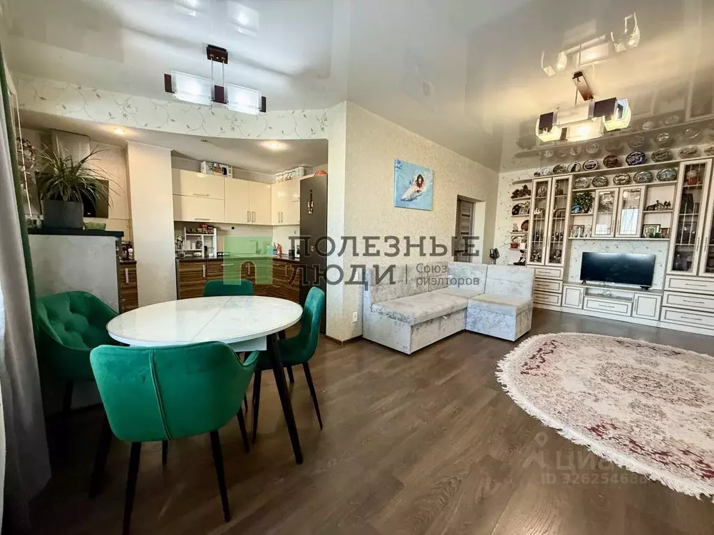 2-к кв. Курганская область, Курган Заозерный жилрайон, 1-й мкр, 35к1 ... - Фото 2