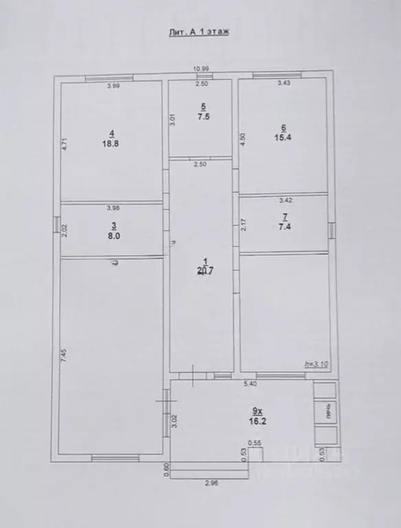 Дом в Ростовская область, Ростов-на-Дону Облачная ул., 102 (146 м) - Фото 1