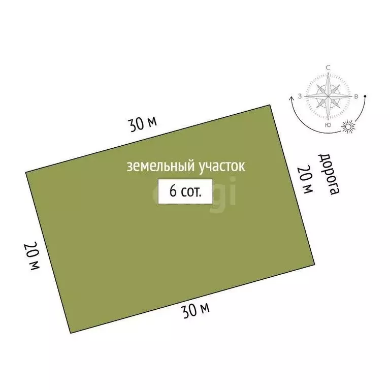 Участок в Симферополь, Географическая улица (6 м) - Фото 1