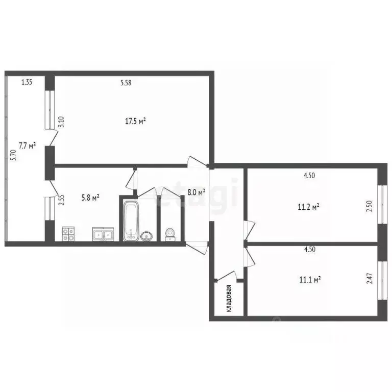 3-к кв. Крым, Алушта ул. Ялтинская (61.0 м) - Фото 2