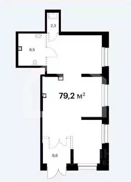 Торговая площадь в Московская область, Мытищи ул. Колонцова, 2Бк2 (79 ... - Фото 2
