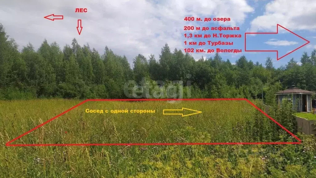 Участок в Вологодская область, Кирилловский муниципальный округ, с. ... - Фото 2