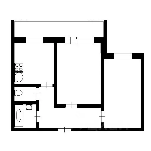 2-к кв. Алтайский край, Барнаул ул. Нахимова, 8 (50.3 м) - Фото 1