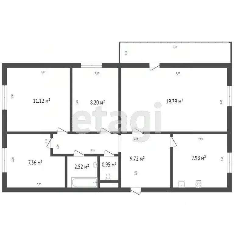4-к кв. Ульяновская область, Ульяновск Северная ул., 5А (147.0 м) - Фото 1