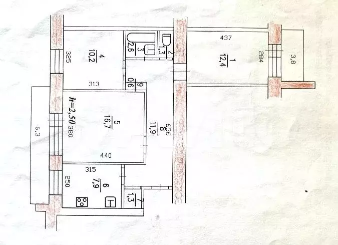 3-к. квартира, 64,9 м, 9/9 эт. - Фото 0