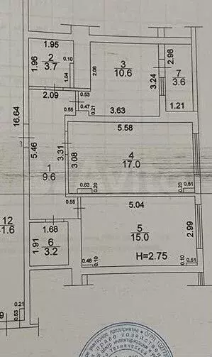 2-к. квартира, 65,4 м, 8/10 эт. - Фото 0