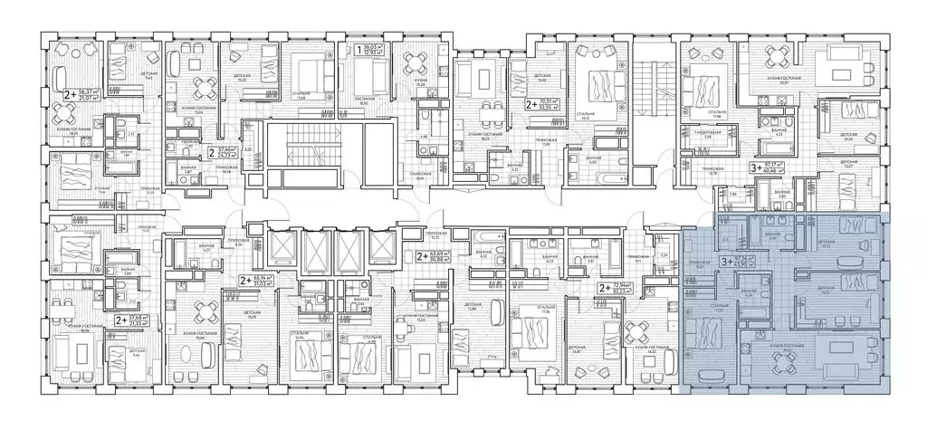 3-комнатная квартира: Москва, Береговой проезд, 3 (97.6 м) - Фото 2
