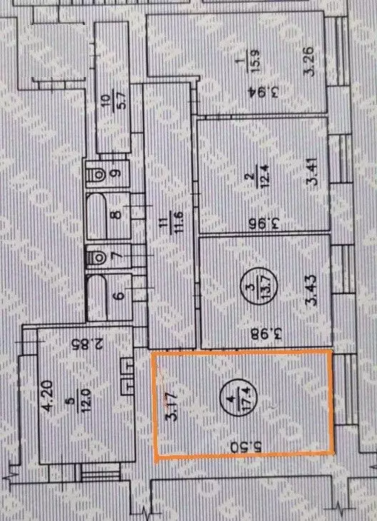 Комната Челябинская область, Озерск Октябрьская ул., 30 (17.4 м) - Фото 2