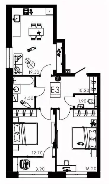 3-к кв. Курская область, Курск ул. Лысая Гора, 15 (68.7 м) - Фото 1