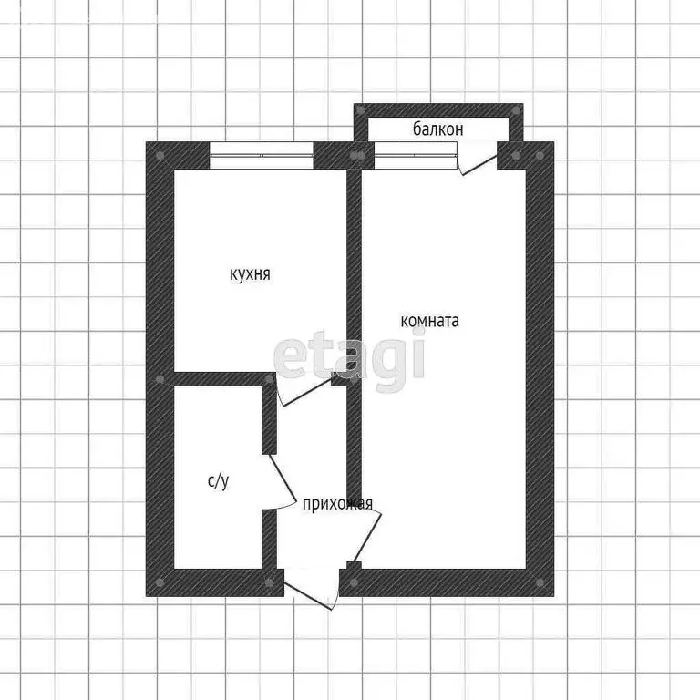 1-комнатная квартира: Нижняя Салда, улица Ломоносова, 21 (33.8 м) - Фото 0