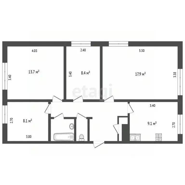 4-к кв. Калужская область, Калуга Анненки мкр, ул. Вишневского, 23к1 ... - Фото 1