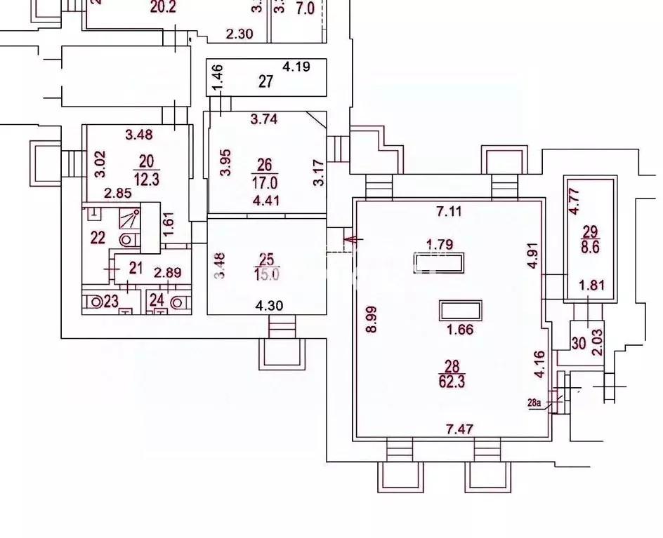Помещение свободного назначения в Москва Большой Строченовский пер., ... - Фото 2