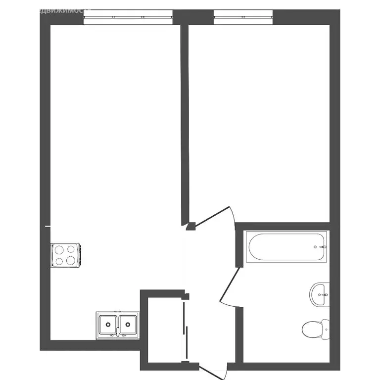 1-комнатная квартира: Тюмень, улица Николая Ростовцева, 22 (42 м) - Фото 0